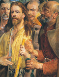 Jacek Malczewski The Tribute Money (triptych) Middle 1908 Fine Art Print