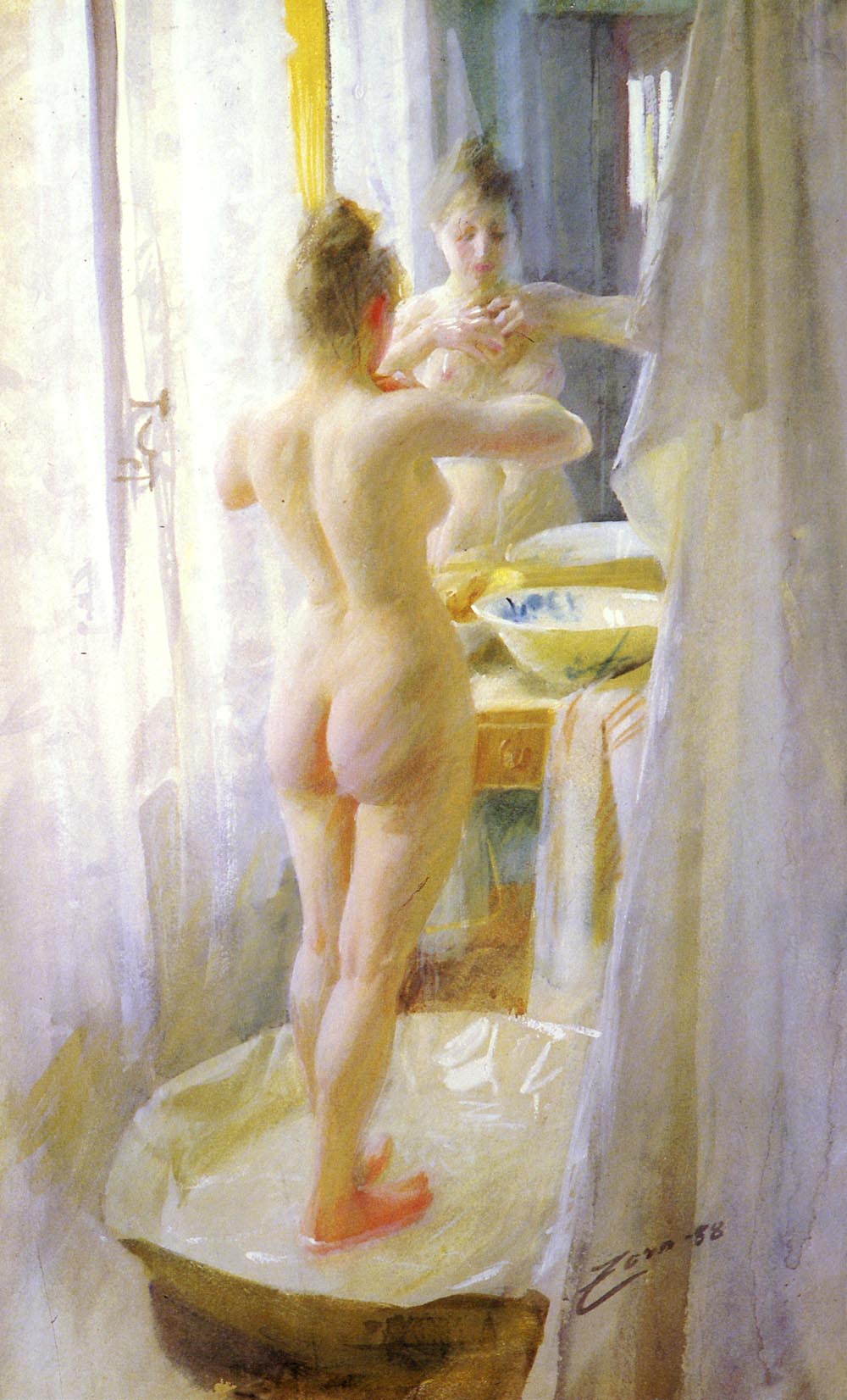 Anders Zorn The Tub 1888 Fine Art Print