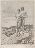 Anders Zorn The Two 1916 Fine Art Print