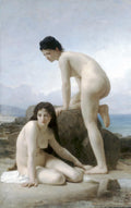 William-Adolphe Bouguereau The Two Bathers 1884 Fine Art Print