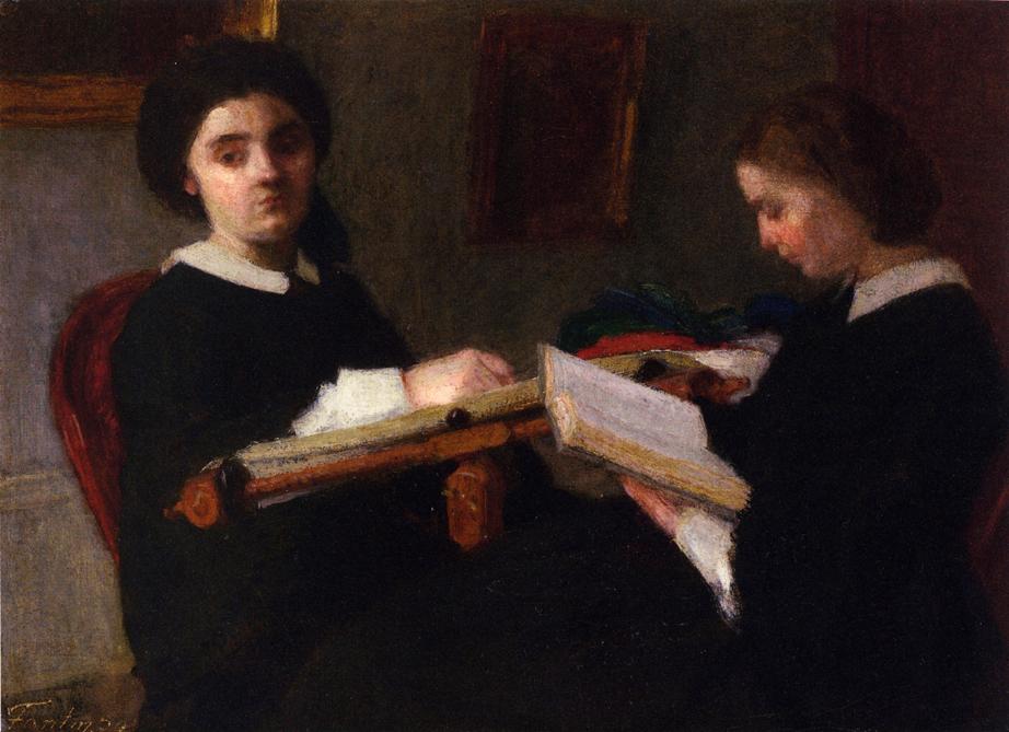 Henri Fantin-Latour The Two Sisters 1859 Fine Art Print