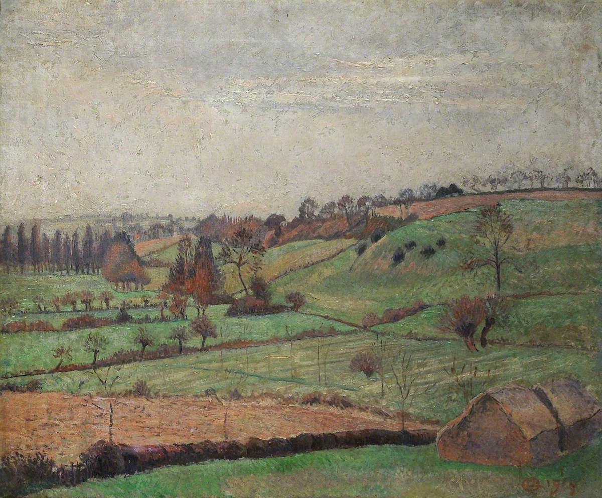 Lucien Pissarro The Valley, Duton Hill, Elsenham, Esse 1915 Fine Art Print