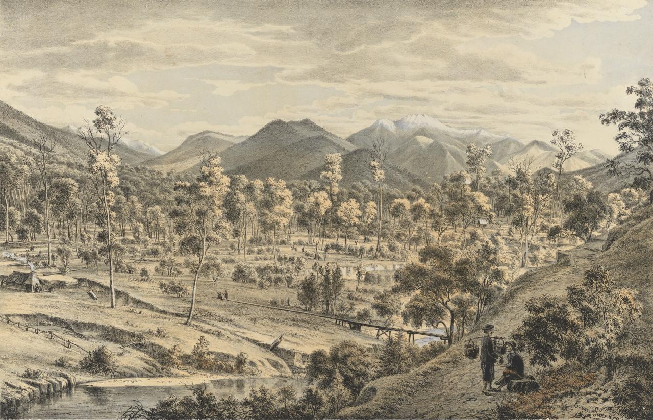 Eugene von Guerard The valley of the Ovens River 1867 Fine Art Print