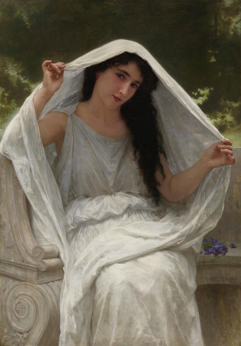 William-Adolphe Bouguereau The Veil 1898 Fine Art Print