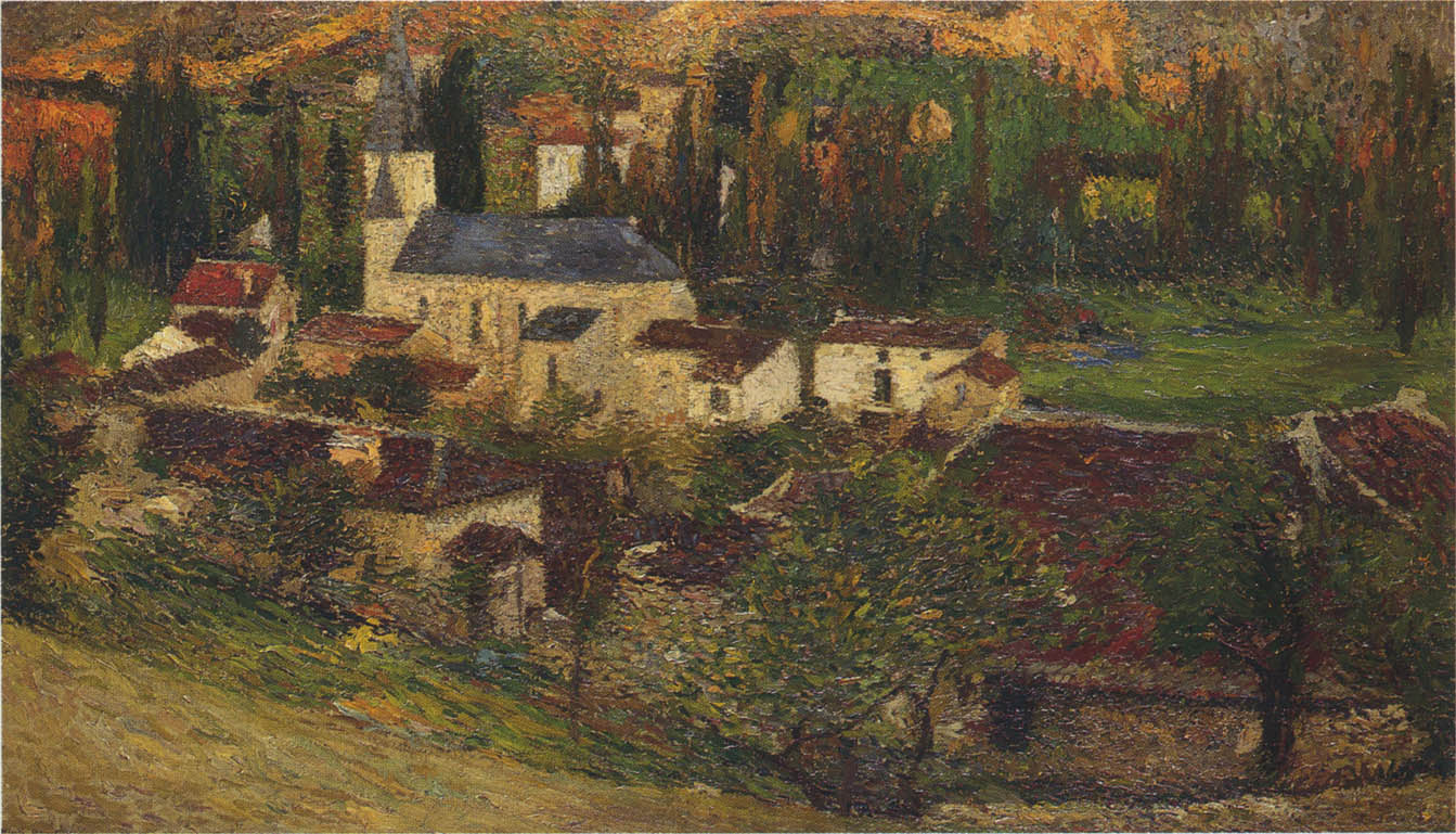Henri Martin The Village among the Trees 1910 Fine Art Print