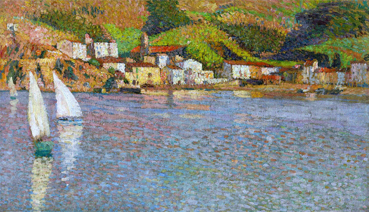 Henri Martin The Village in Port of Collioure 1920 Fine Art Print