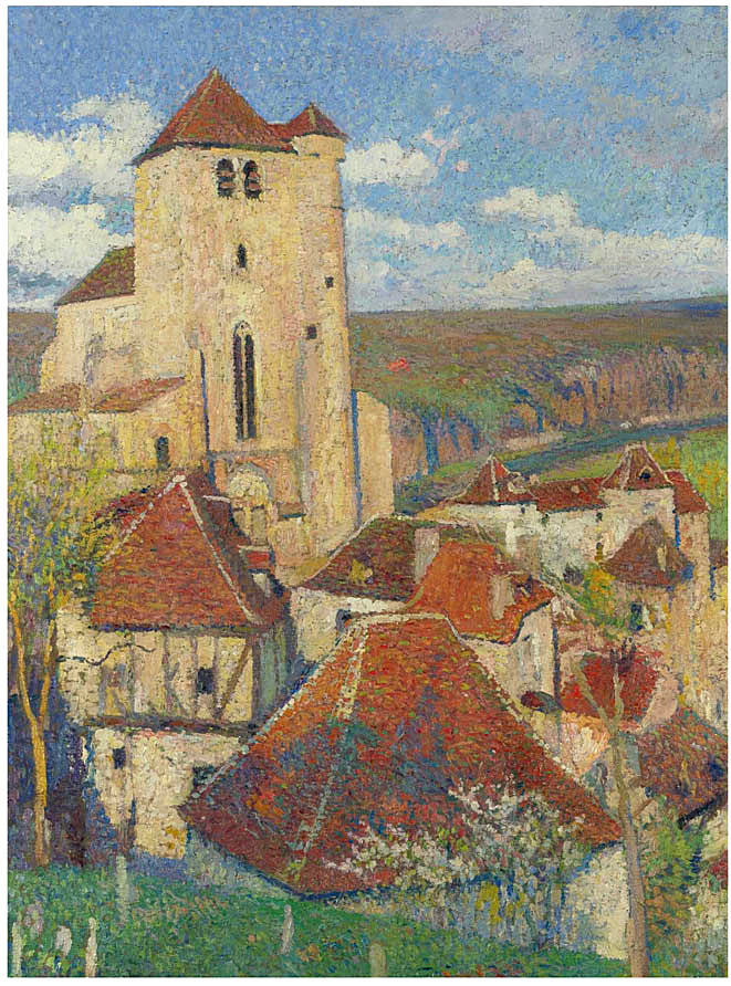 Henri Martin The Village Saint Cirq Lapopie 1926 Fine Art Print