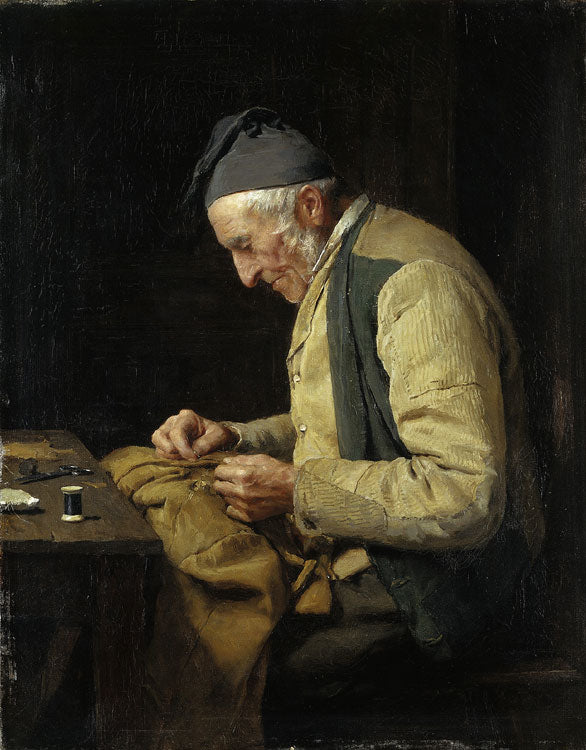 Albrecht Anker The village tailor 1894 Fine Art Print