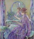 Robert Lewis Reid The Violet Kimono 1911 Fine Art Print
