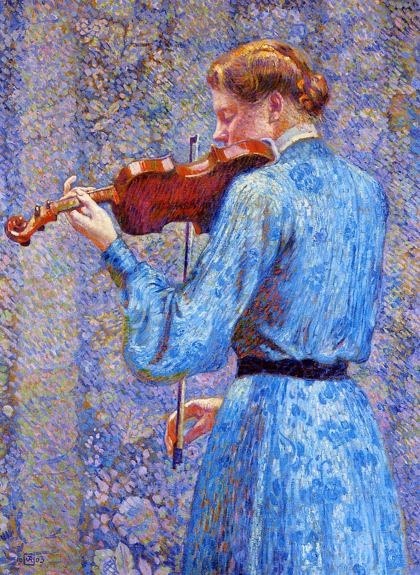 Theo van Rysselberghe The Violinist 1903 Fine Art Print