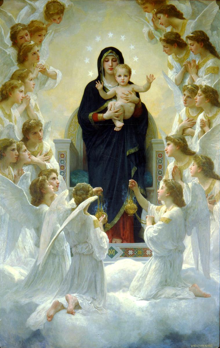 William-Adolphe Bouguereau Regina Angelorum 1900  Fine Art Print