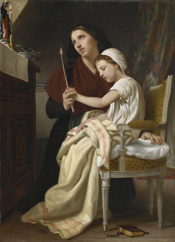 William-Adolphe Bouguereau Le voeu 1867 Fine Art Print