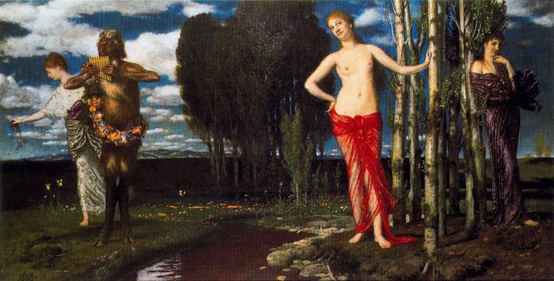 Arnold Böcklin The Wake-Up Spring 1880 Fine Art Print