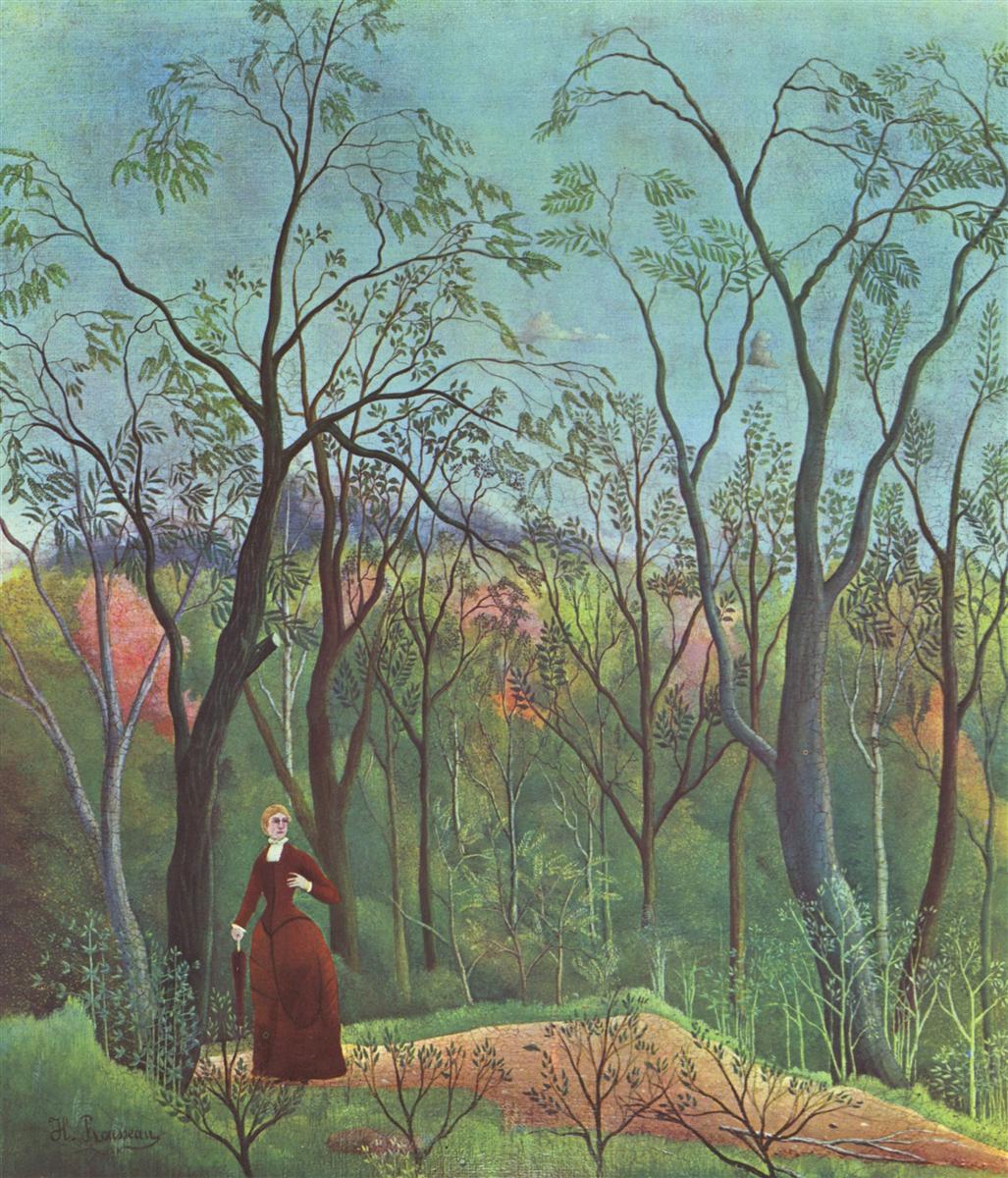 Henri Rousseau The Walk in the Forest 1886-1890 Fine Art Print
