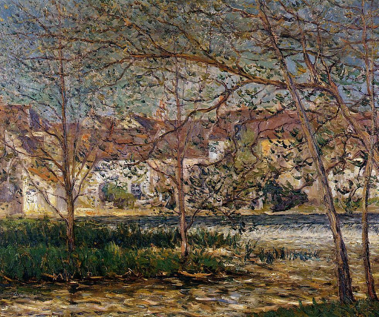 Maxime Maufra The Waterfall - Nemours 1915 Fine Art Print