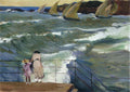 Joaquín Sorolla The Waves at San Sebastian 1915 Fine Art Print