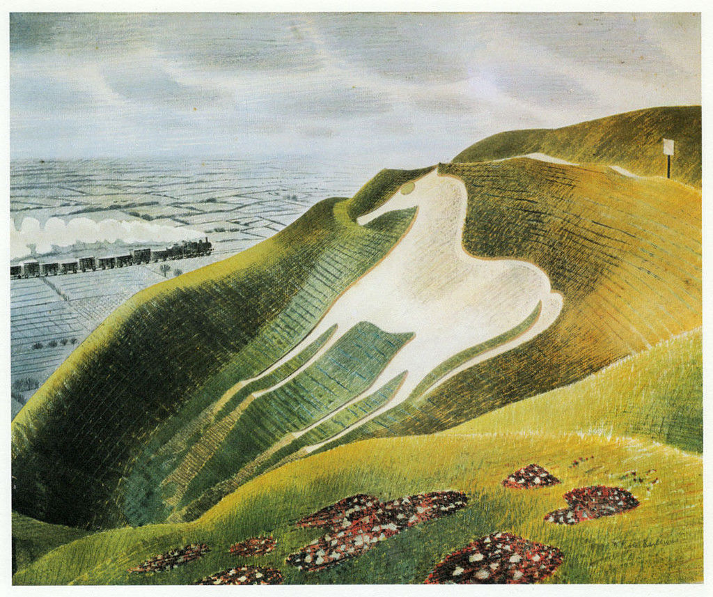 Eric Ravilious THE WESTBURY HORSE 1939 Fine Art Print