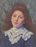 Federico Zandomeneghi The White Collar 1890 Fine Art Print