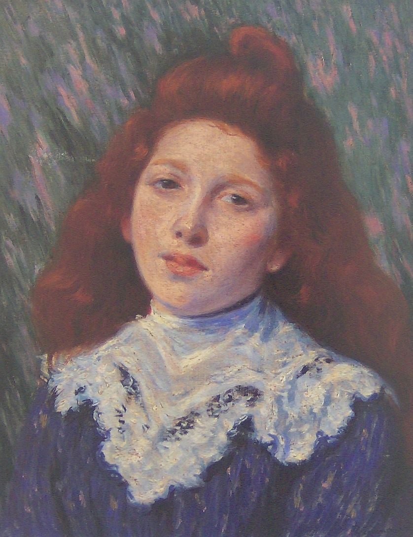 Federico Zandomeneghi The White Collar 1890 Fine Art Print