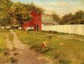 William Merritt Chase The White Fence 1900 Fine Art Print