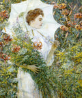 Robert Lewis Reid The White Parasol 1907 Fine Art Print