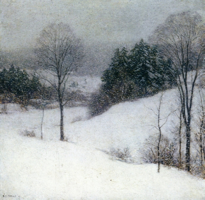 Willard Metcalf The White Veil 1909 Fine Art Print