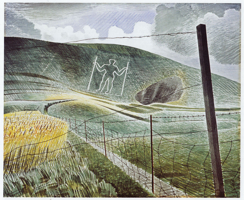 Eric Ravilious THE WILMINGTON GIANT 1939 Fine Art Print