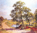 Willard Metcalf The Winding Road 1906 Fine Art Print