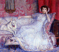 Theo van Rysselberghe The Woman in White (Portrait of Madame Helene Keller) 1907 Fine Art Print