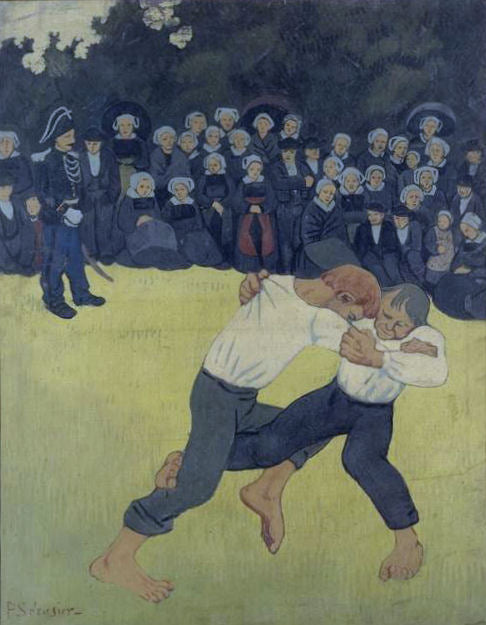 Paul Serusier The Wrestling Bretons 1893 Fine Art Print