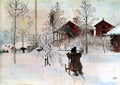 Carl Larsson The Yard and Wash-House 1895 Fine Art Print