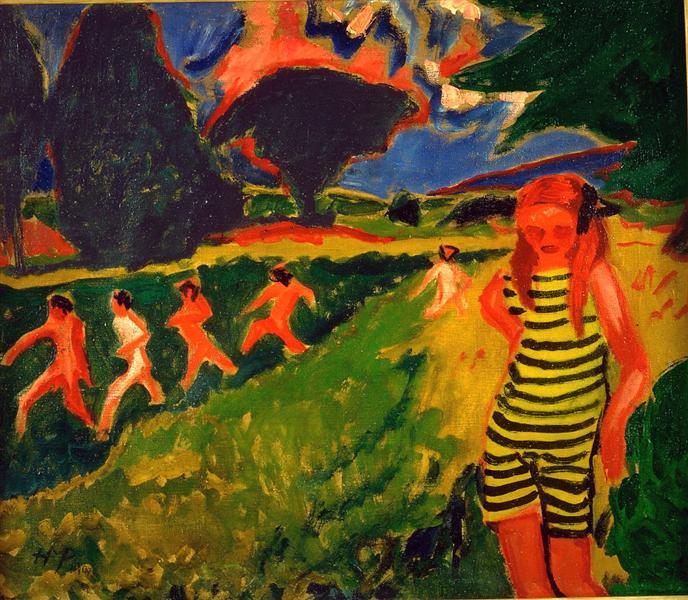 Max Pechstein The Yellow and Black Jersey 1909 Fine Art Print