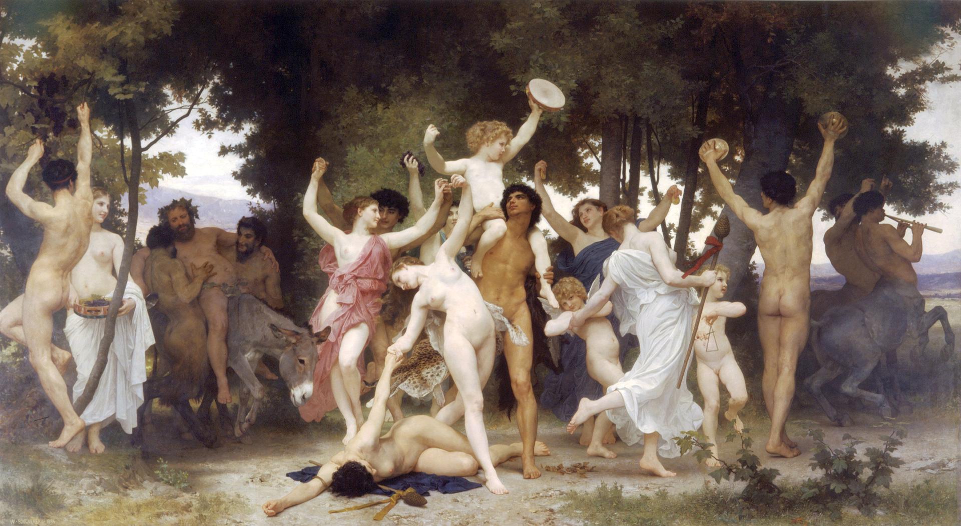 William-Adolphe Bouguereau The Youth of Bacchus 1884 Fine Art Print