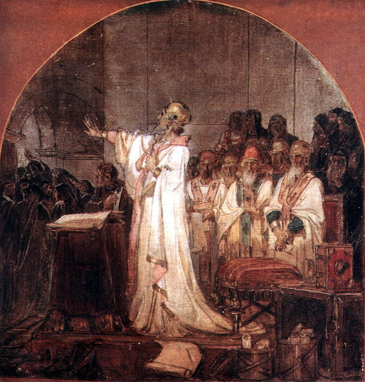 Vasily Surikov Third Ecumenical Council of Ephesus 1876 Fine Art Print