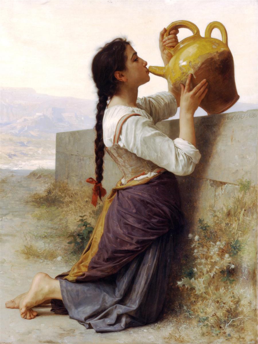 William-Adolphe Bouguereau Thirst 1886 Fine Art Print