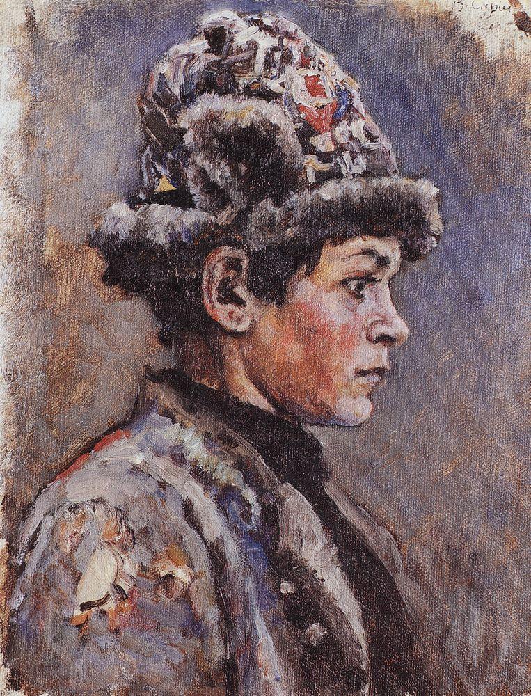 Vasily Surikov Thoughtful Teenager 1885 Fine Art Print