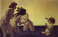 Felix Vallotton Three Women and a Little Girl Playing in the Water 1907 Fine Art Print
