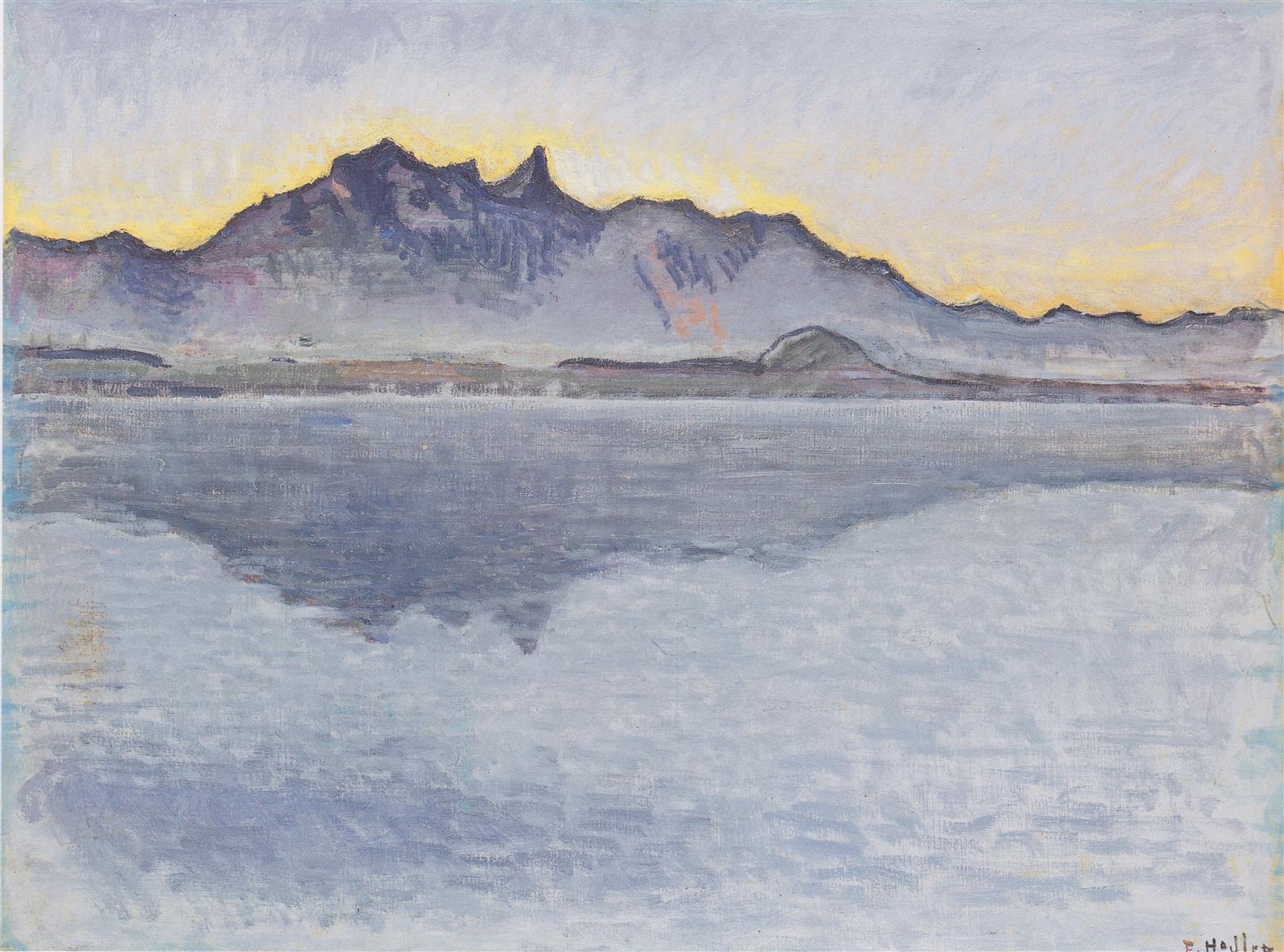 Ferdinand Hodler Thun, Stockhornkette, evening 1912 Fine Art Print