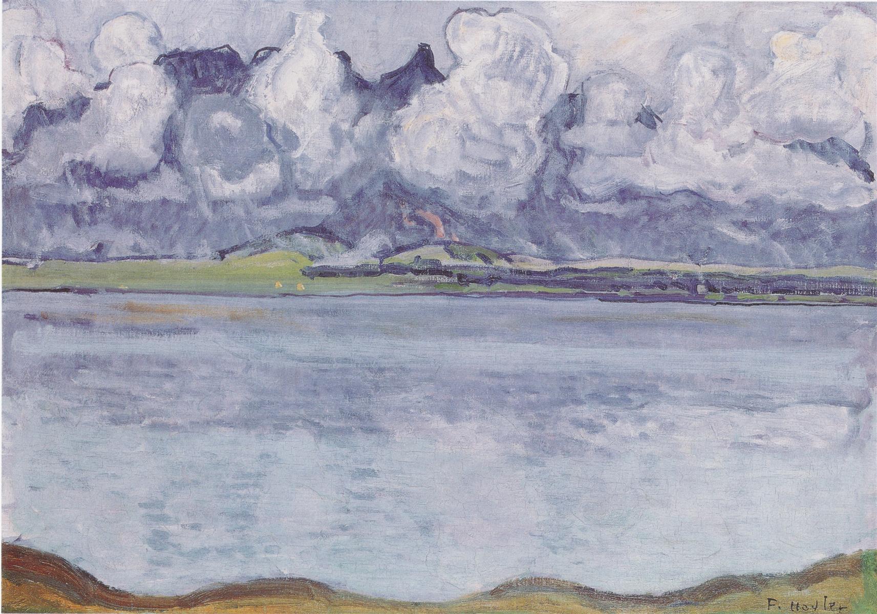 Ferdinand Hodler Thun, Stockhornkette, in clouds 1912 Fine Art Print