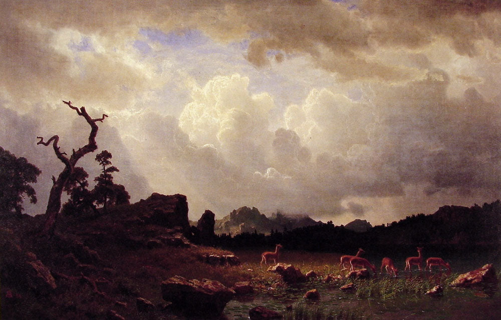 Albert Bierstadt Thunderstorm in the Rocky Mountains 1859 Fine Art Print