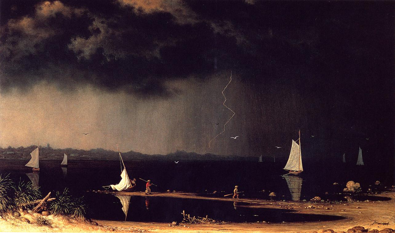 Martin Johnson Heade Thunderstorm on Narragansett Bay 1868 Fine Art Print