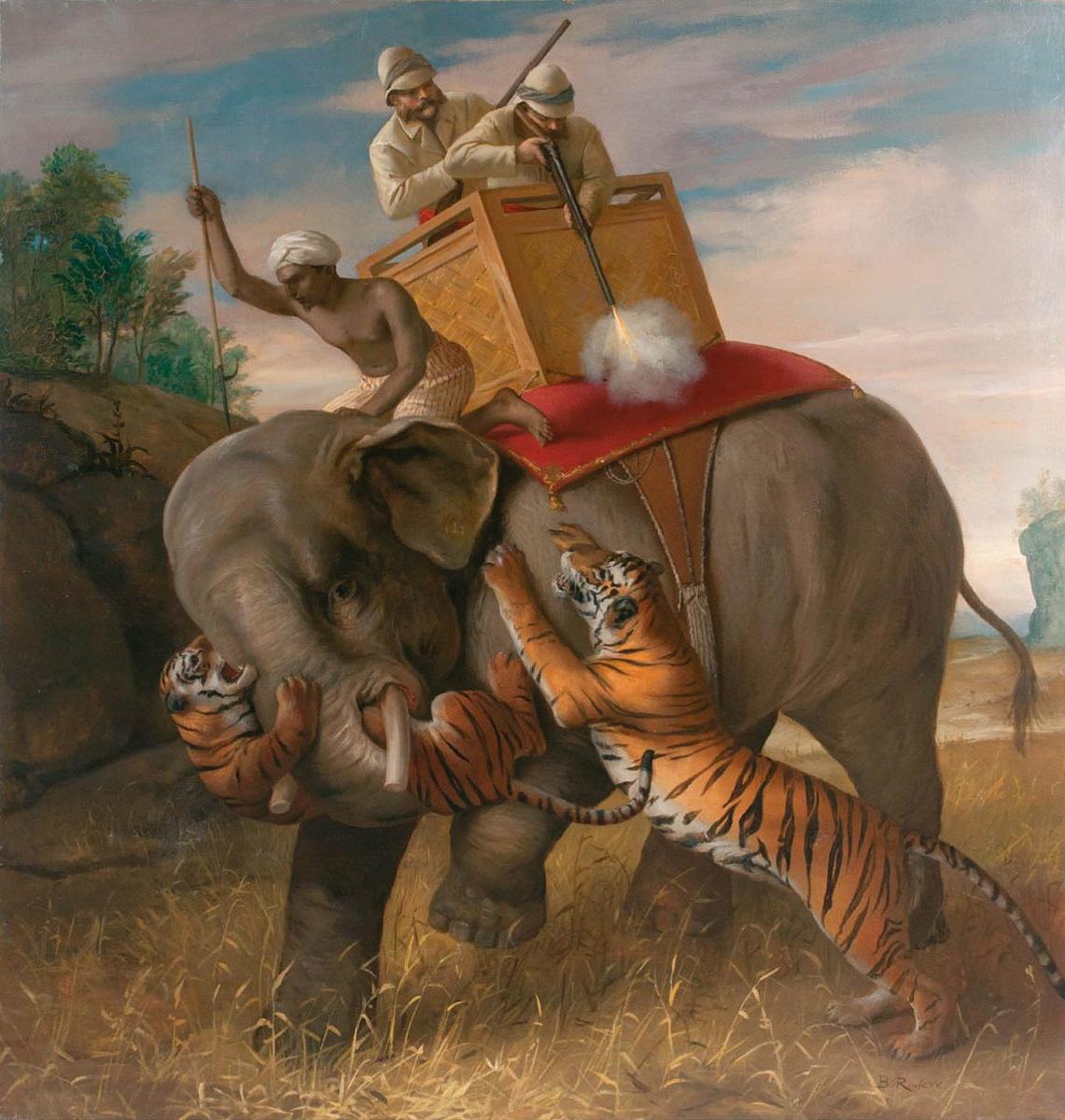 Briton Riviere Tigerjagd 1920 Fine Art Print
