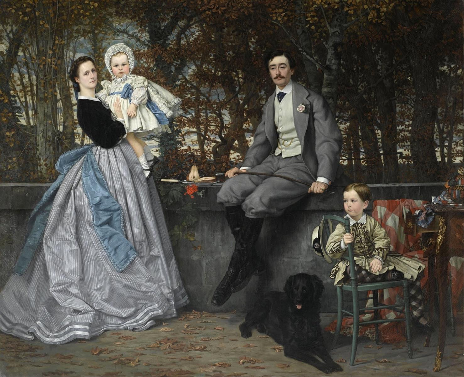 James Tissot Portrait of the Marquis and Marchioness 1865 Fine Art Print