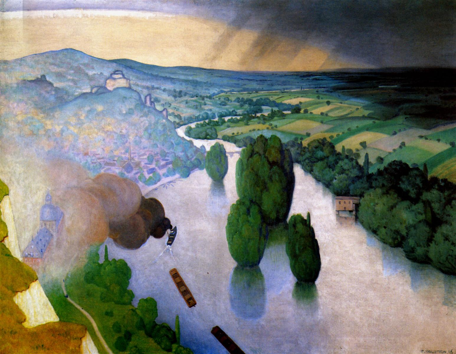 Felix Vallotton To remember Andelys 1916 Fine Art Print
