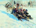 Nikolay Bogdanov Belsky To School 1941 Fine Art Print