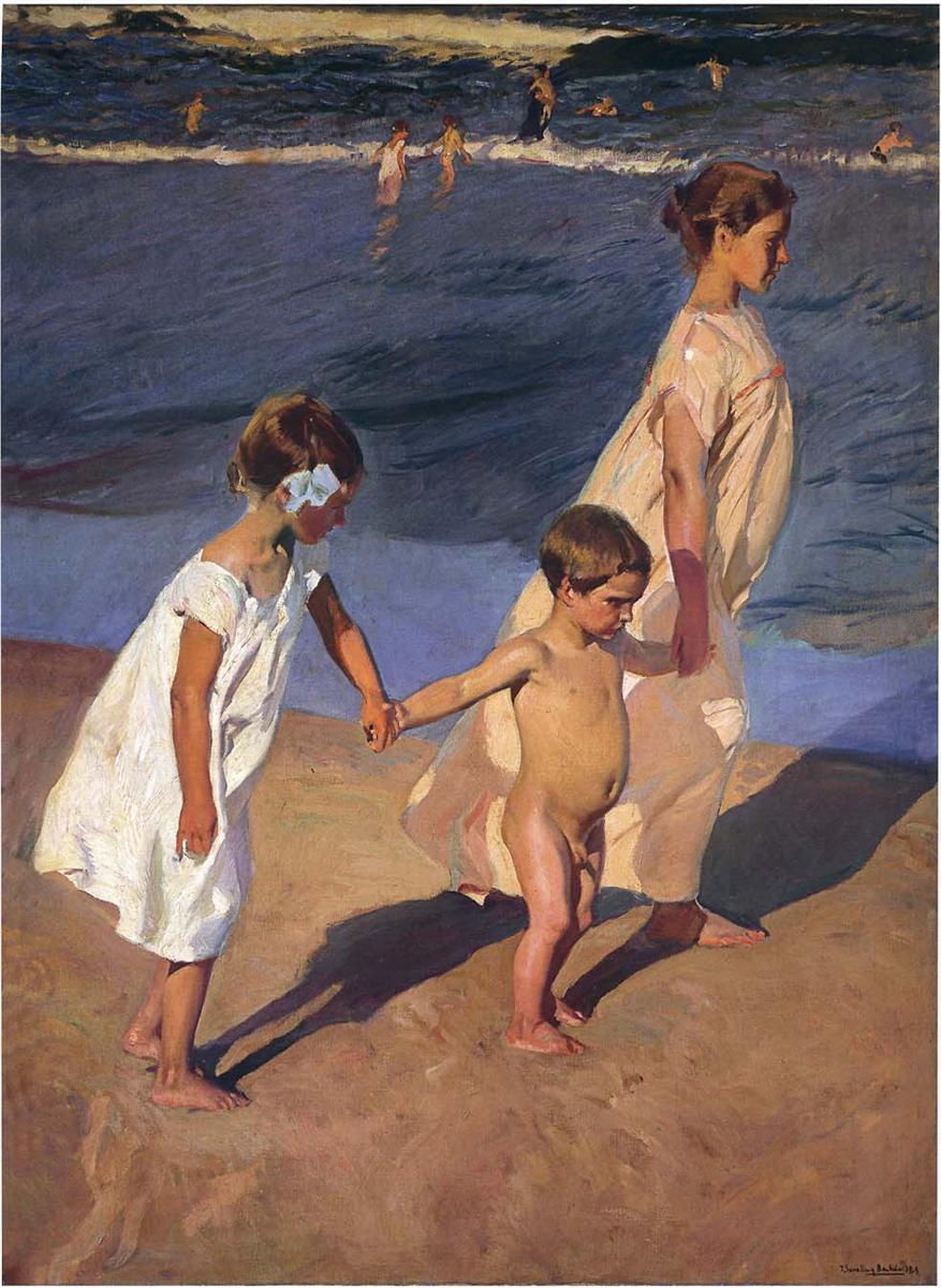 Joaquín Sorolla To the Water, Valencia 1908 Fine Art Print