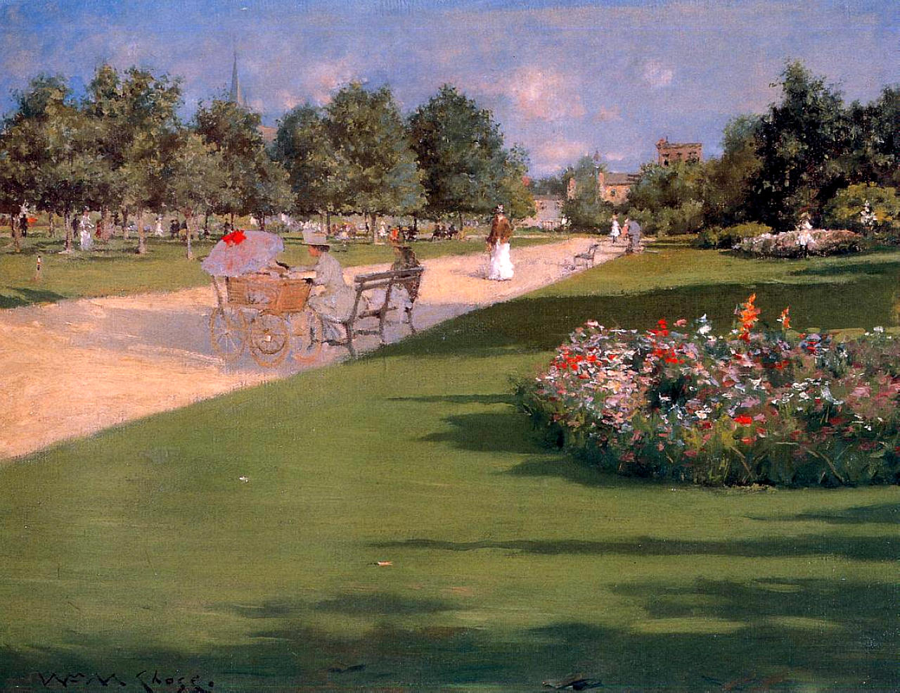 William Merritt Chase Tompkins Park, Brooklyn 1887 Fine Art Print