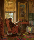 Edward Lamson Henry Totally Absorbed 1874 Fine Art Print