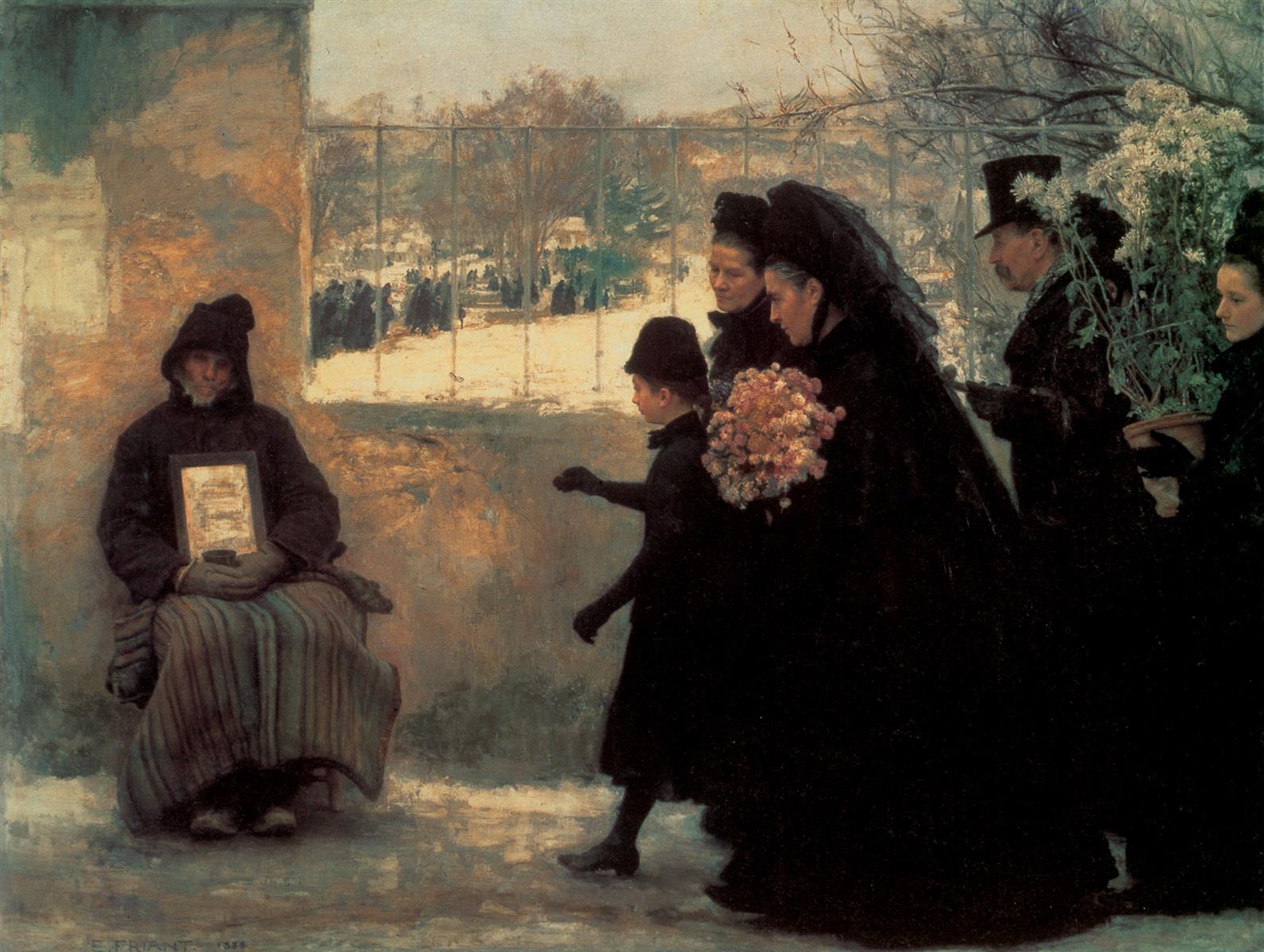Émile Friant All Saints' Day 1888 Fine Art Print
