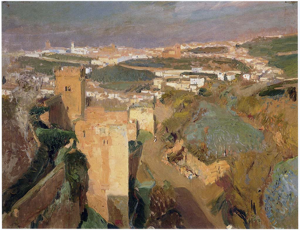 Joaquín Sorolla Tower of Seven, pont Alhambra, Granada 1910 Fine Art Print
